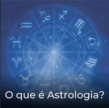 Mandala astrológica em fundo azul