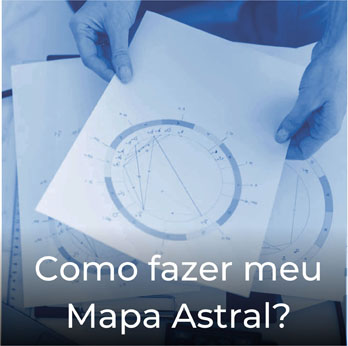 Astrólogo segurando mapa astral nas mãos