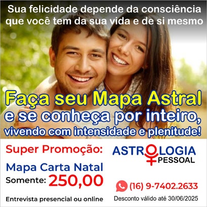 Promoção Mapa Astral - R$ 250,00